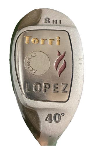 Nancy Lopez Torri 8 Hybrid Iron 40* RH Ladies FlexMatch-3 Graphite 34.5 New Grip