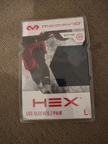 Black Large Adult Unisex McDavid Knee Pads (New)