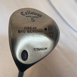 Men's Callaway Great Big Bertha Titanium Left Hand Fairway Wood Stiff Flex 5 Wood (Used)