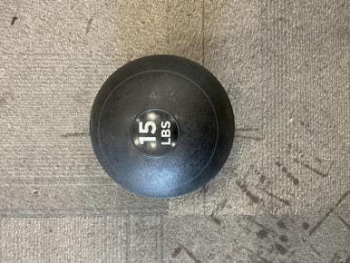 Used TKO Medicine Ball Black 15 lb 11614-S000227066