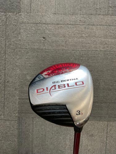 Used Callaway BIG BERTHA DIABLO Mens Fairway Wood RH 3 Wood 11614-S000227042