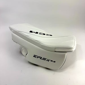 New White CCM E Flex 6.9 Goalie Blocker | Regular | Senior