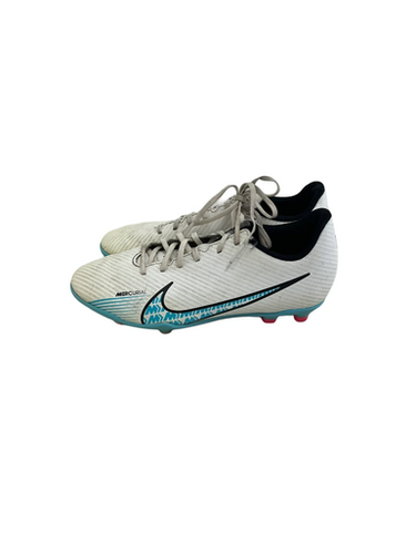 Used Nike MERCURIAL Soccer Cleats White Junior 05.5 11692-S000144021