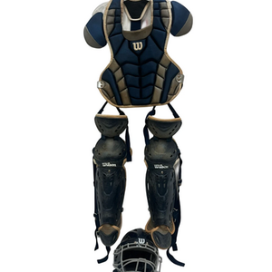 Used Wilson C1K Catchers Helmet w/Mask Navy Blue SM 11692-S000144692