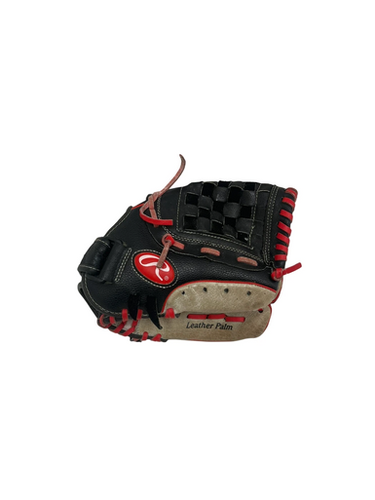 Used Rawlings PLAYMAKER SERIES BB/SB Glove RH Throw Black And Red 11" 11692-S000144710