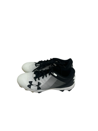 Used Under Armour LEADOFF BB/SB Cleats Black And White Junior 05.5 11692-S000144711