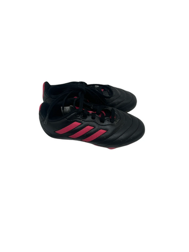 Used Adidas GOLETTO Soccer Cleats Black And Pink Youth 11.0 11692-S000144722
