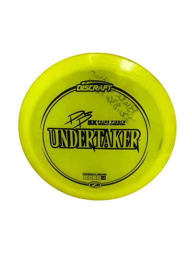 Used Discraft Z UNDERTAKER Disc Golf Driver Optic Yellow 173g 11692-S000144749
