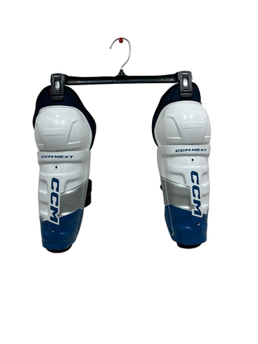 Used CCM NEXT Intermediate Shin Guards White 10" 11692-S000144755