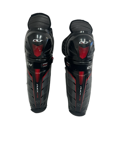 Used CCM QUICK LITE 270 Senior Shin Guards Black 16" 11692-S000144796