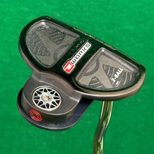 Odyssey O-Works 2-Ball Black 35" Double-Bend Mallet Putter Golf Club