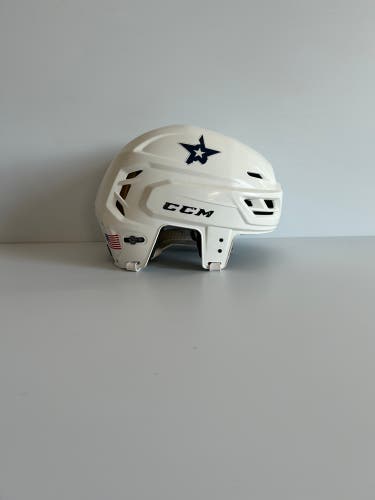 Used White Medium CCM Tacks 310 Helmet