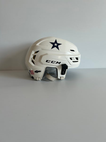 Used White Medium CCM Tacks 310 Helmet