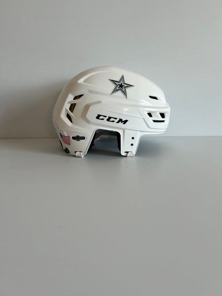 Used White Medium CCM Tacks 310 Helmet