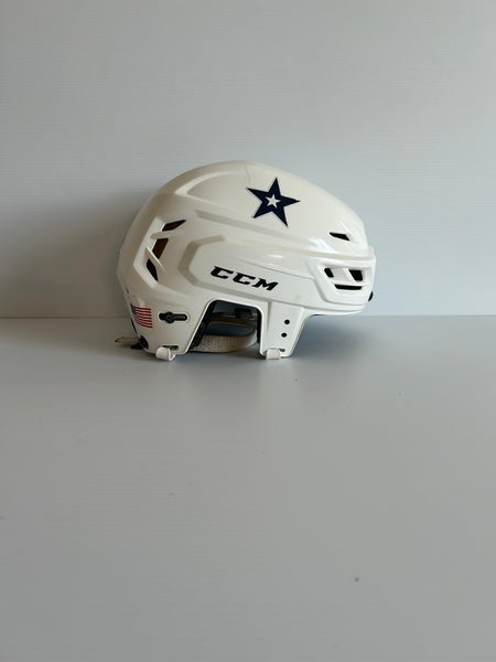 Used White Large CCM Tacks 310 Helmet
