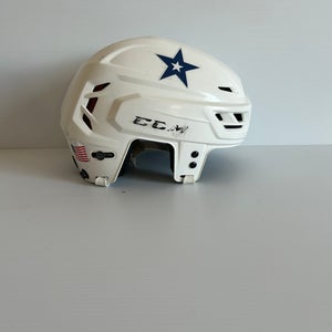 Used White Small CCM Tacks 710 Helmet