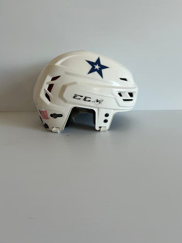 Used White Small CCM Tacks 710 Helmet