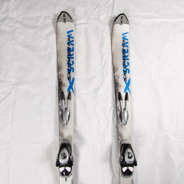 Salomon X-Scream 7 Lite 152 cm Skis Unisex All Mountain With Bindings Max Din 10 (Used)