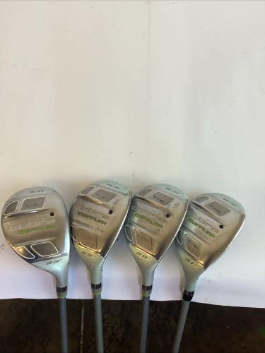 Cobra Baffler Hybrids Set 3-4-5-6 With Graphite Design Ladies Graphite Shafts