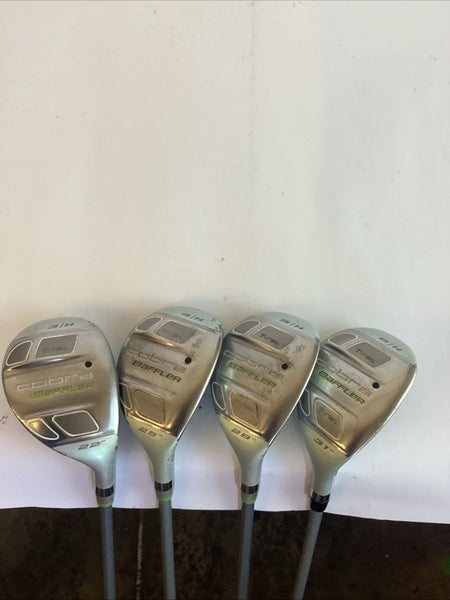 Cobra Baffler Hybrids Set 3-4-5-6 With Graphite Design Ladies Graphite Shafts