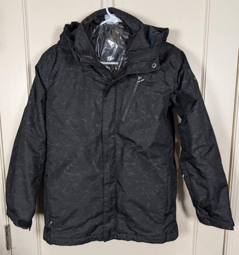 Columbia Omni Heat Winter Coat Jacket 3-in-1 Interchange Youth Boy Size: L Black