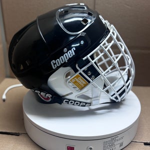 VINTAGE COOPER SK2000 LARGE HOCKEY HELMET GOALIE COMBO WITH NEW HASEK CAGE COOPER HM 50 L