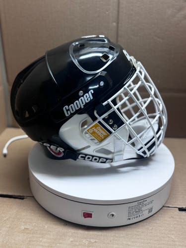 VINTAGE COOPER SK2000 LARGE HOCKEY HELMET GOALIE COMBO WITH NEW HASEK CAGE COOPER HM 50 L