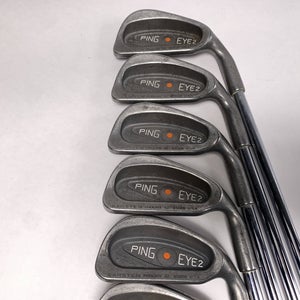 Ping Eye 2 Iron Set 2-PW+SW Orange Dot 2* Flat Karsten ZZ-Lite Regular Mens RH