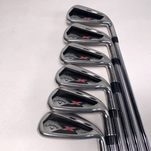Callaway X Hot 19 Iron Set 5-PW True Temper Speed Step Regular Steel Mens RH