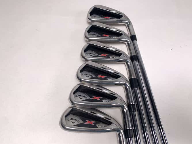 Callaway X Hot 19 Iron Set 5-PW True Temper Speed Step Regular Steel Mens RH