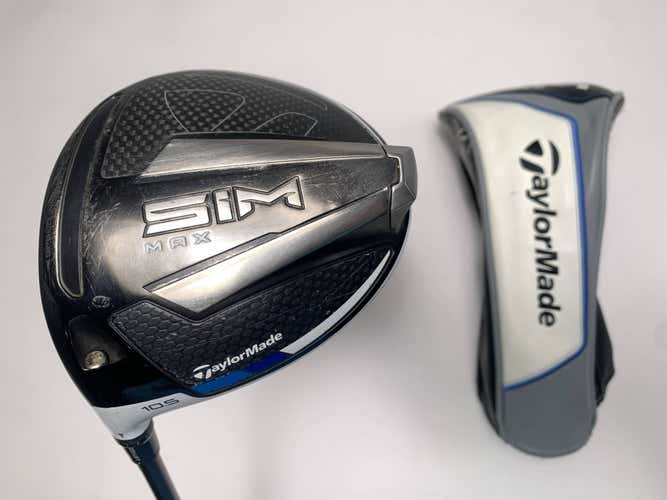 TaylorMade SIM MAX Driver 10.5* Fujikura Pro XLR8 Regular Graphite Mens LH HC
