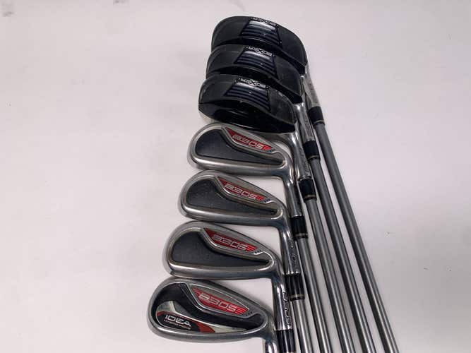 Adams Idea A3 OS Hybrid Iron Set 3-9 ProLaunch Platinum Regular Graphite Mens RH