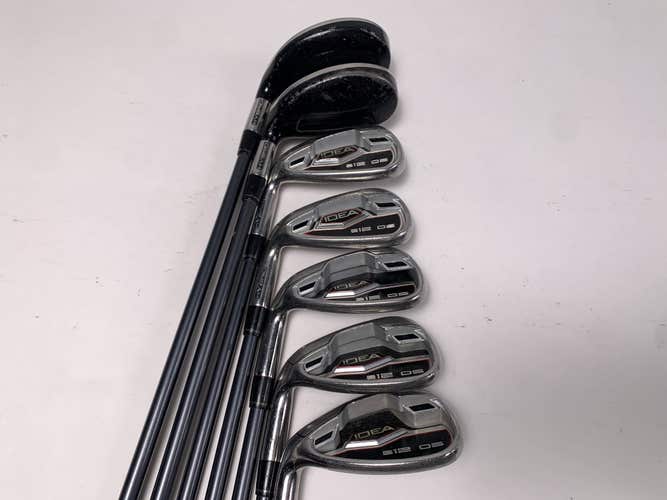 Adams Idea A12 OS Iron Set 5-PW+SW Grafalloy Adams 55g Senior Graphite Mens LH