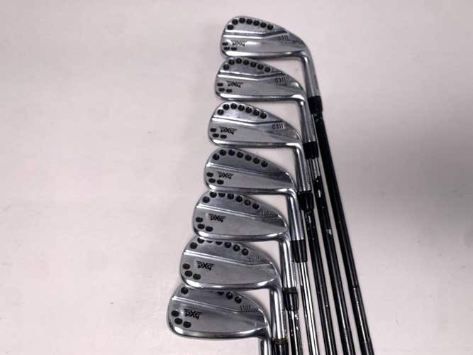 PXG 0311/ 0311 T Combo Chrome Iron Set 4-PW DG Tour Issue X100 Black XStiff RH