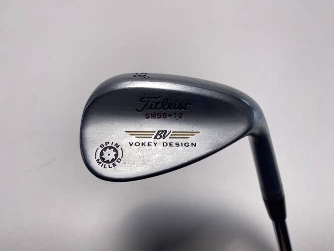 Titleist Vokey Spin Milled Chrome 2009 Lob Wedge LW 58* 12 DG Wedge Mens RH