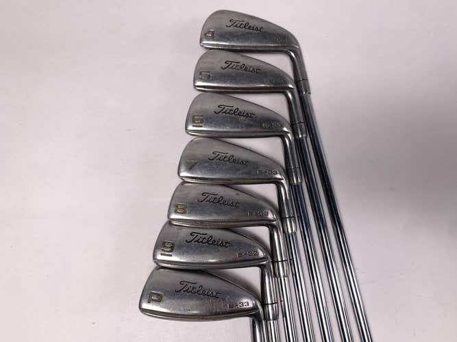Titleist B-33 Iron Set 4-PW True Temper Flex Flow Regular Steel Mens RH