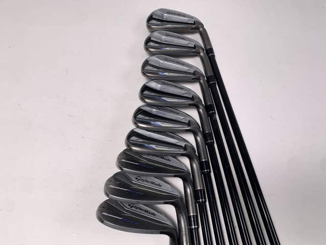TaylorMade Speedblade Iron Set 5-PW+GW+SW+LW VeloxT 75g Stiff Graphite Mens RH