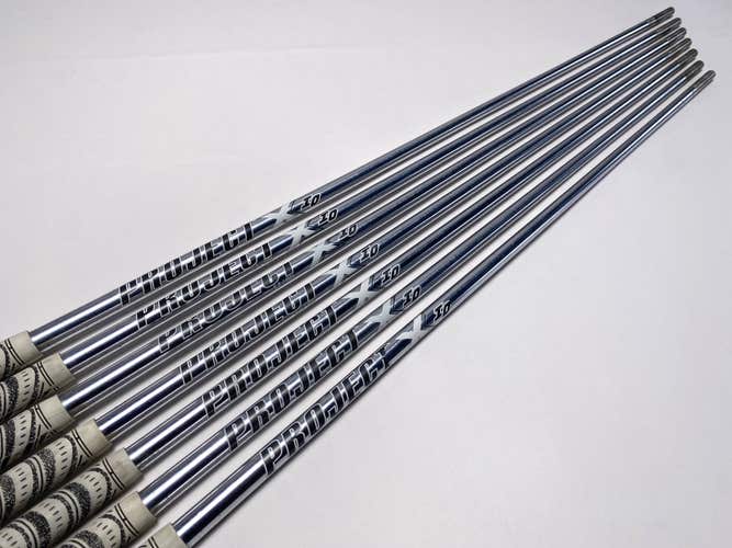 Project X IO 6.0 110g Stiff Steel Iron Set of 7 Shafts 34.5''-37''- Pull 0.355
