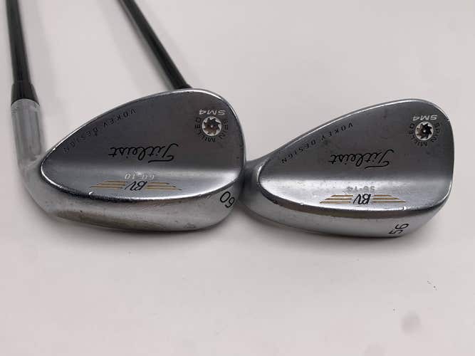 Titleist Vokey Spin Milled SM4 Chrome Wedge Set 56* 14 | 60* 10 Senior RH