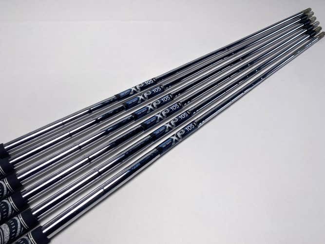 True Temper XP 105 S300 105g Stiff Iron Set of 6 Shafts 34.75''-37''- Pull 0.355