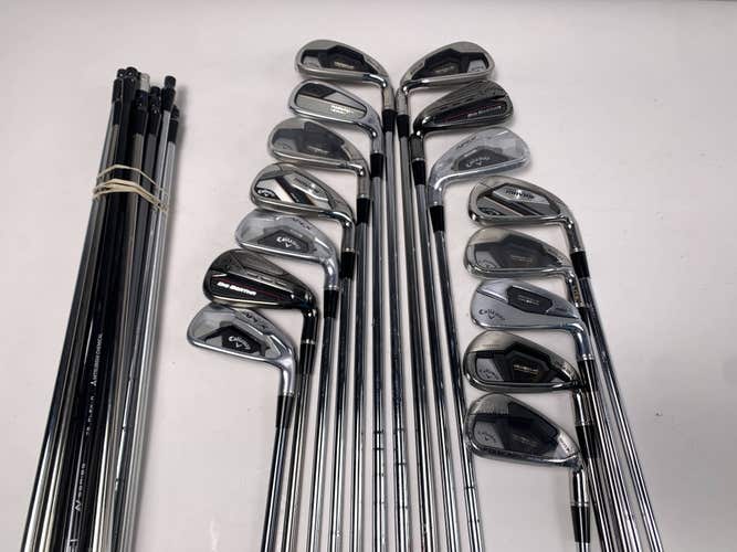 Callaway Fitting Iron Whole Sale Golf Club Lot of 15 -7 irons Graphite and Steel