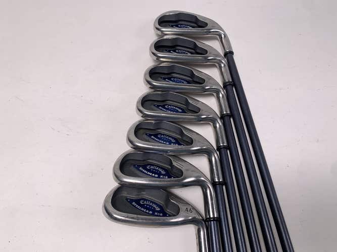Callaway X-16 Iron Set 4-PW System CW75 Regular Graphite Mens RH