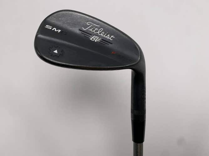 Titleist Vokey SM6 Black Gap Wedge GW 46* 8 SteelFiber i110 Stiff Mens RH