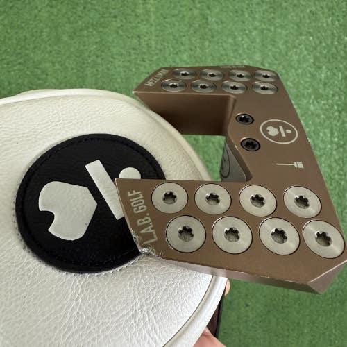 LAB Mezz 1 Max Cappuccino Brown Putter 46 Broomstick Black Shaft