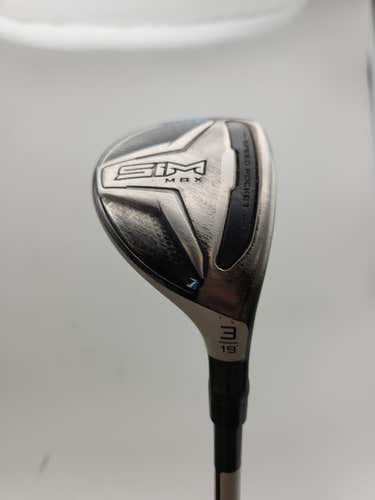 2020 TAYLORMADE SIM MAX 3 HYBRID 19* STIFF PROJECTX HZRDUS SMOKE 80G +HC FAIR