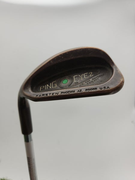 LEFTY PING EYE 2 BERYLLIUM COPPER SAND WEDGE STIFF KARSTEN STEEL 35" GOOD