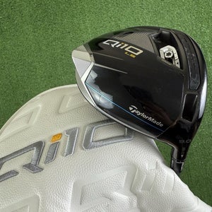 TaylorMade Qi10 LS 9.0 Driver Stiff Flex 6.0 HZRDUS Smoke Green 70g Shaft 45.5