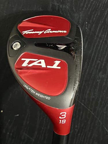 *GOOD* Tommy Armour TA1 3 Hybrid 19° RH 40" Recoil 85g Stiff Shaft GP MCC Grip