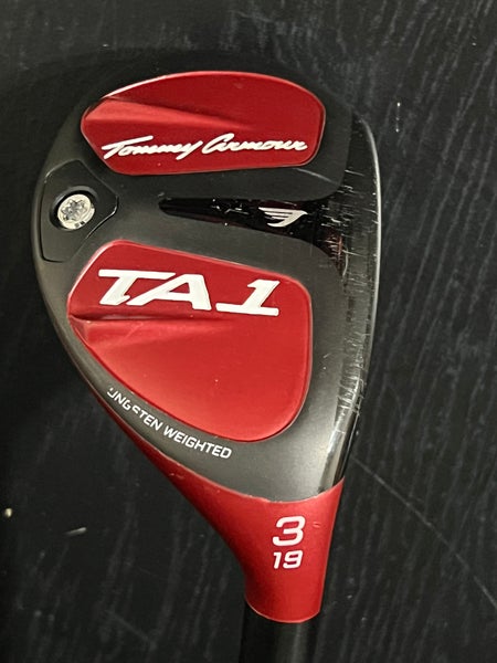 *GOOD* Tommy Armour TA1 3 Hybrid 19° RH 40" Recoil 85g Stiff Shaft GP MCC Grip