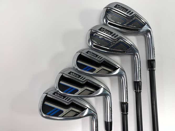 Adams Idea Womens 2014 Iron Set 6-PW Bassara 60x5ct 60g Regular Mens RH